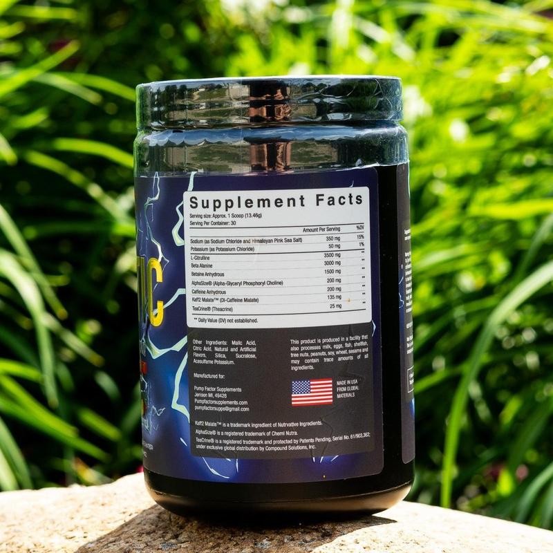 Pump Factor Supplements STATIC pre workout
