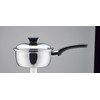 Bestco SJ-3144 SJ-3144 Single Handle Saucepan, Stainless Steel, 3-Layer Steel,