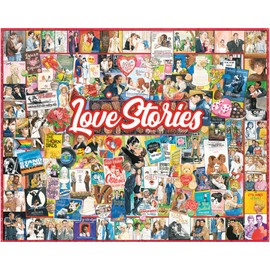 White Mountain Puzzles Love Stories - 1000 Piece Valentines Day Jigsaw Puzzle