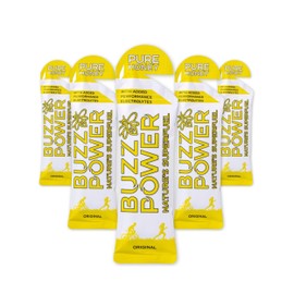 Buzz Power Natural Energy Gel | 25 g Glucose & Fructose Carbohydrate from Pure Organic Honey with Sports Electrolytes | Best for Exercise, Performance Endurance Sports & Outdoor Activities (5)