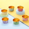 sourcing map 50 Pcs Single-Sided Aluminum Foil Cupcake Liners, Greaseproof