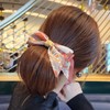 (3 types) Burnaby scarf unbalanced ribbon hairpin blue 10cm /