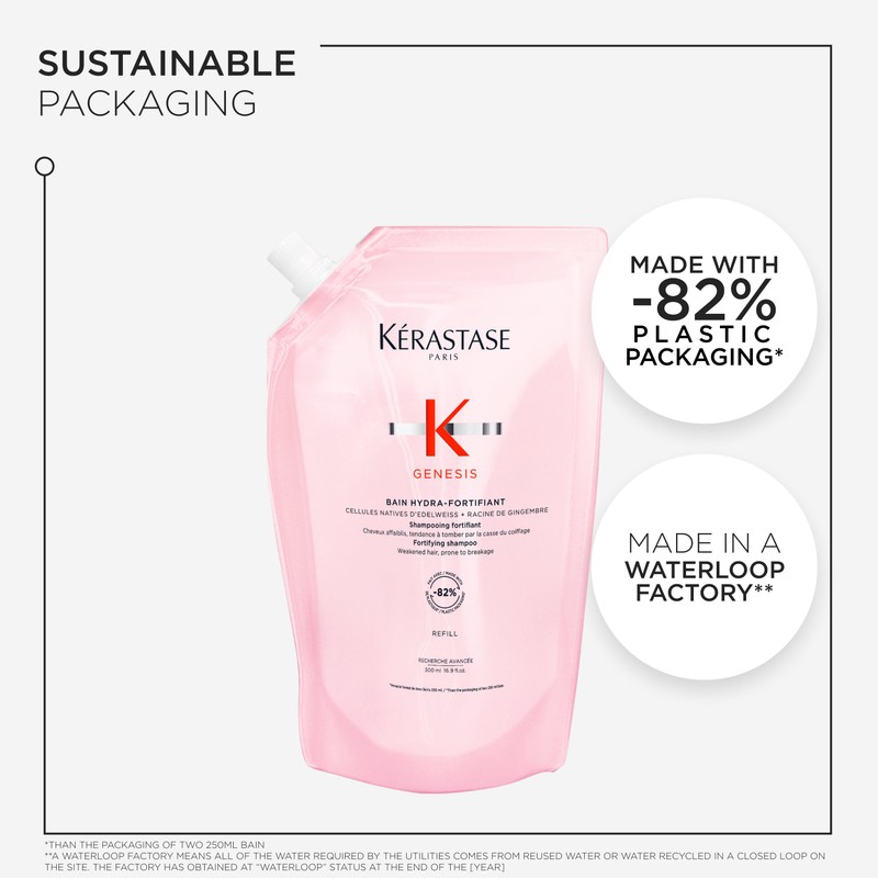 Kerastase Kérastase Genesis Bain Hydro-Fortifiant Refill Shampoo Pouch - Weakened