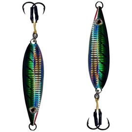 Palomar Flat Fall Jig Slow Pitch Vertical Iron Ocean Lure | MUSTAD Hooks-Owner Rings | Kevlar Assist Cord | 10 Colors-5 Weights | 6-Pack / 2-Pack Bulk Prices | Evolutionary Graphene Paint | US Owned