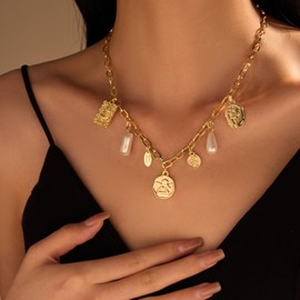 Starfish Earrings Gold Starfish Necklace Beach Jewelry for Women Gold Charm Necklace Trendy Jewelry 2024 Summer Dresses Outfits Accessories