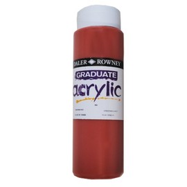 Daler-Rowney Graduate Acrylic Paint, Plastic Bottle, 16.91oz - 500 ml, Venetian Red