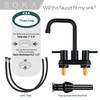 SOKA Centerset Bathroom Faucet 2 Handles 4 Inch Commercial Hand