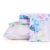 JSD Purple Hydrangea Floral Sheet Set Queen Size, 4 Piece