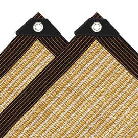 Garden Shade Cloth - for Plants Outdoor 10x12ft, 95% Wheat Shade Screen - Fabric for Pergola - Pool, Sunshade Canopy of Backyard/Balcony/Deck, Heat Resistant Mesh Sun Cover