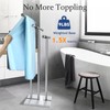 Kayfia 40" Standing Towel Rack with Weighted Marble Base, Width