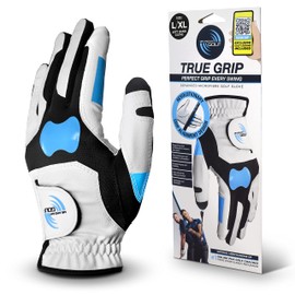 ME AND MY GOLF True Grip Training Golf Glove - Perfect Grip Every Swing, White - Size M/L