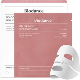 [BioDance] Bio Collagen Real Deep Mask (4 sheets) | Hydrogel mask | Highly moisturizing | Firm and radiant pore care | Non-sticky | Dry and sensitive skin | Korean cosmetics