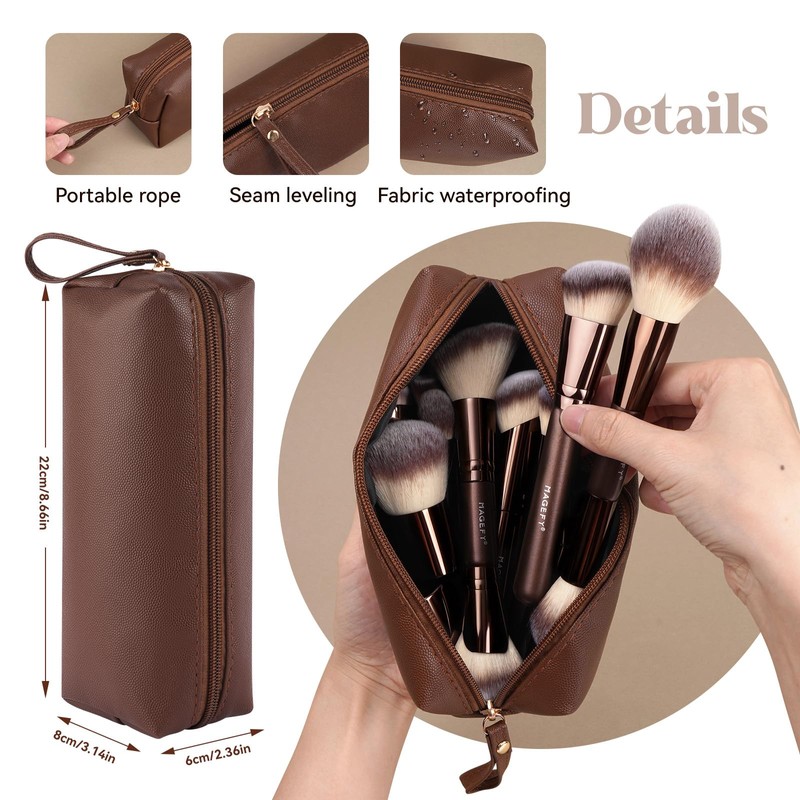 MAGEFY Makeup Brushes 26-in-20 Professional Makeup Brush Set Double-End Make