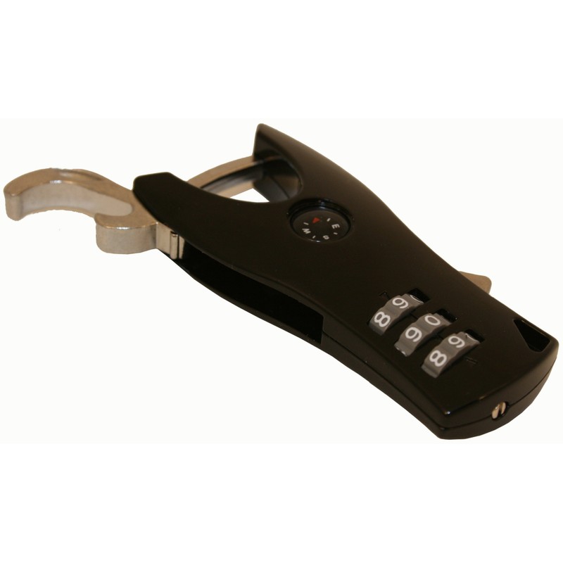 FJM Security SX-689 3-Dial Backpack Combination Lock With Compass And