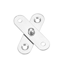 uxcell 2 Sets Stainless Steel 360 Degree Rotating Door Pivot Hinge 57mm x 16mm