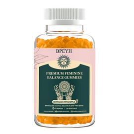BPEYH Feminine Balance Gummies Hawaiian Pineapple Probiotics for Women with Prebiotics & Lactobacillus Probiotic Blend 60 Count (Pack of 1) Supplement Vitamin Nutrition Natural Benefits Healthcare:_1 PC