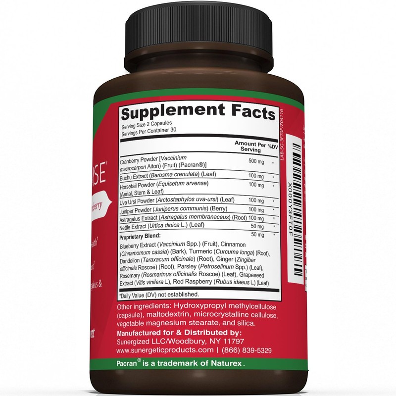 Sunergetic Premium Kidney Cleanse Supplement – Powerful Kidney Support Formula