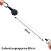 LISOPO 2pcs Key Fob Extendable Lanyard ID Yo-Yo Key Ring