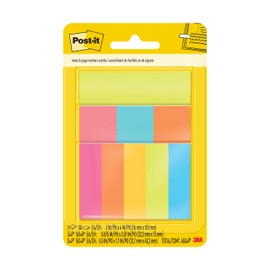 Post-it® Combo Pack, 1 Pad 3"x4", 3 Pads 1"x3", 5 Pads 0.5" x 2", Total of 9 Pads