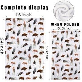 G2TUP Cicada Insect Kitchen Towel Cicada Dish Towels Cicadas Lover Gifts Cicadas Reunion Tour Gift (Cicada)