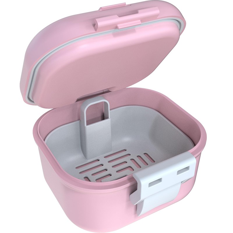 ARGOMAX Leak-proof Prosthesis Box, Portable Soaking Denture Box, Upgraded Version