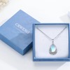 CRWENG Tear Drop Urn Necklace for Ashes 925 Sterling Silver