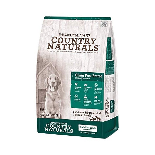 Grandma Mae's Country Naturals Grain Free Dry Dog Food 25 LB Multi-Protein Entree