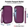 LUROON Passport Bag Family Travel Organiser with RFID Blocker Men