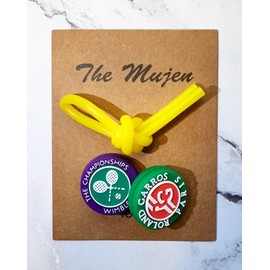 The Mujen Silicone Rubber String Tennis Racket Dampener, 3 Pack Dampeners, Vibration Dampener, Tennis Elbow, Reduce Vibration, Shock Absorber (Yellow)