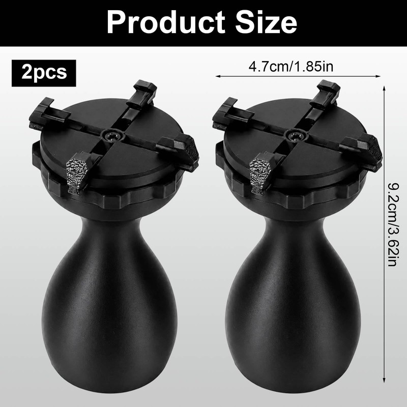2 Miniature Painting Handles with Ergonomic Grip, Paint Handle, for