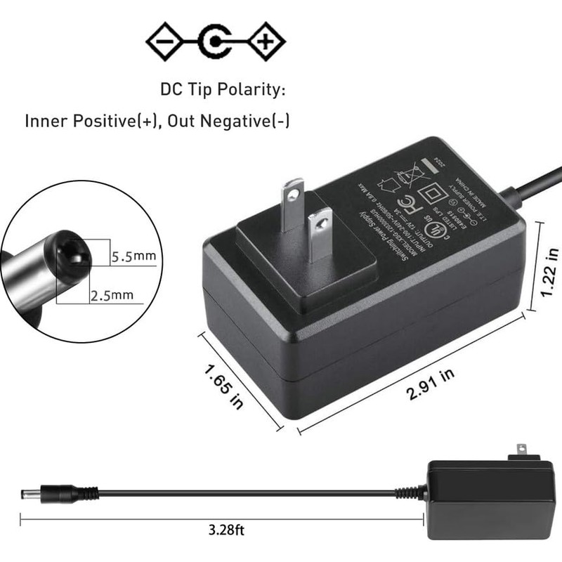 GizMac 6v 3a Replacement Adapter for Treadmill Qili Power QL