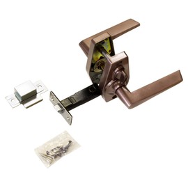 GIKEN Door Knob WR-118 Lever Handle Indicator Lock BS60 HL-4C Painted Brown