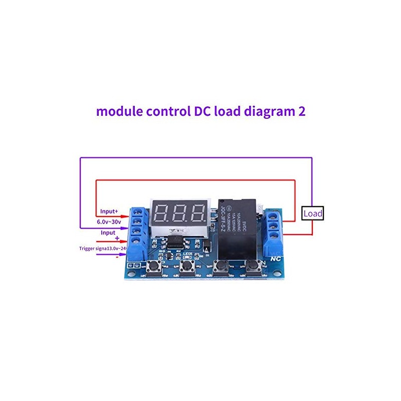Timer Switch Module DC 6V~30V Trigger Delay On/Off Cycle Timer
