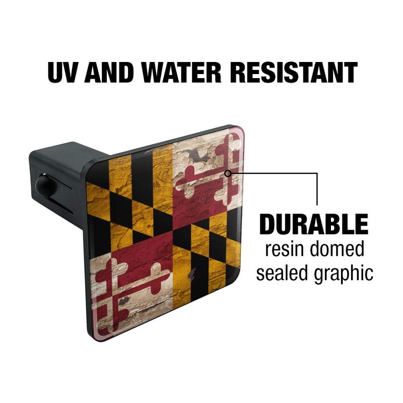 GRAPHICS & MORE Rustic Distressed Maryland State Flag Tow Trailer
