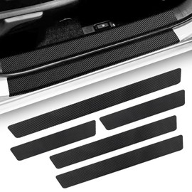 Pack of 5 Car Door Sill Protector, Car Door Sill Sticker, Anti Scratch Door Sill Protector, Universal Door Sill Cover, Car Door Sill Protection, Film Car for SUV
