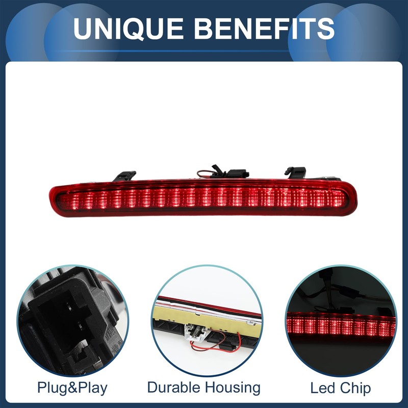 VekAuto LED Third Brake Light Compatible for VW Beetle 2012-2019,