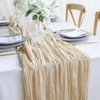 DROMCOM Pack of 2 90 x 300 cm Beige Cheesecloth