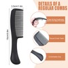HOIQIRY Black Hair Brush and Comb Sets Bulk - Pack
