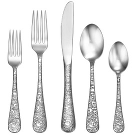 Liberty Tabletop Calavera (Skull) 20 Piece Flatware Set service for 4 18/10 Silverware Made in USA
