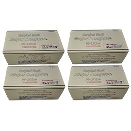Surgical Mask Major Leaguer M-101w White x 4 Boxes Set
