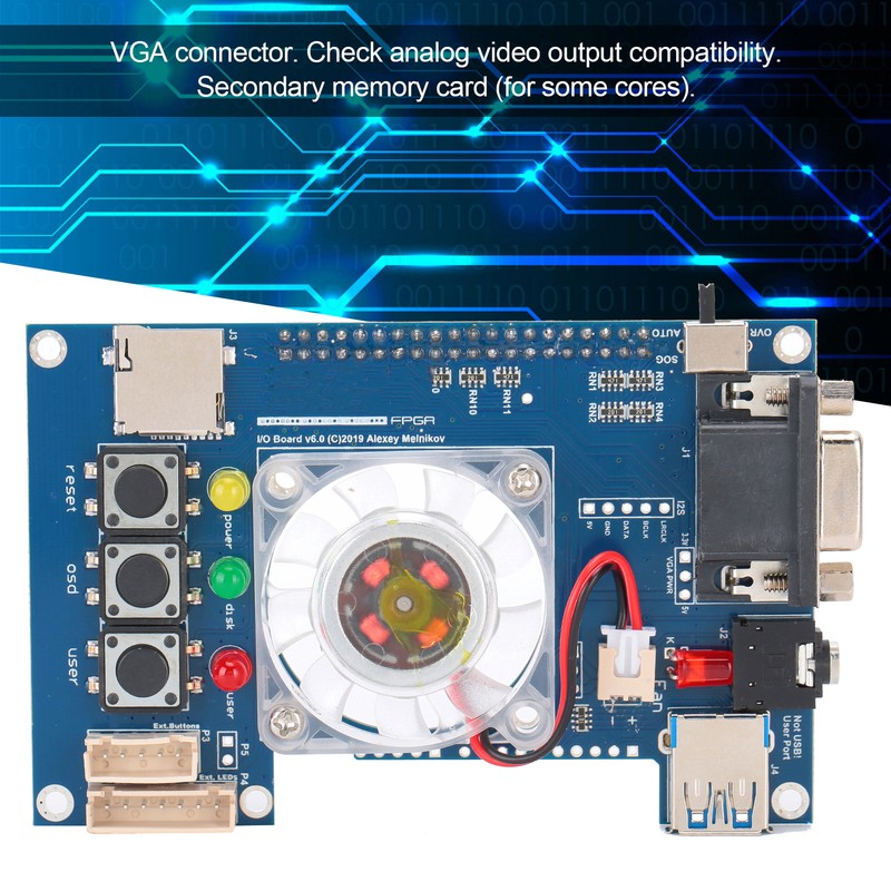 IO Board Analog Video Output VGA Port for MiSTer FPGA
