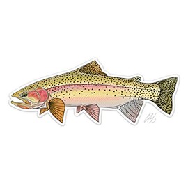 Eds Fly Shop Casey Underwood Cutbow Trout Decal Sticker