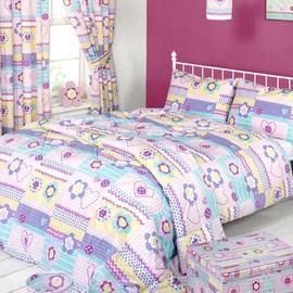 Piccolo Patchwork Duvet Cover & Pillowcase Set, Multi, Single