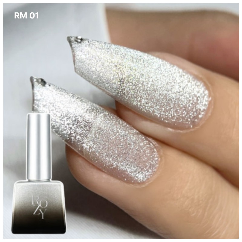 ROZYHIP Siver Collection Metallic Style Gel Nail 10ml, Color:RI02