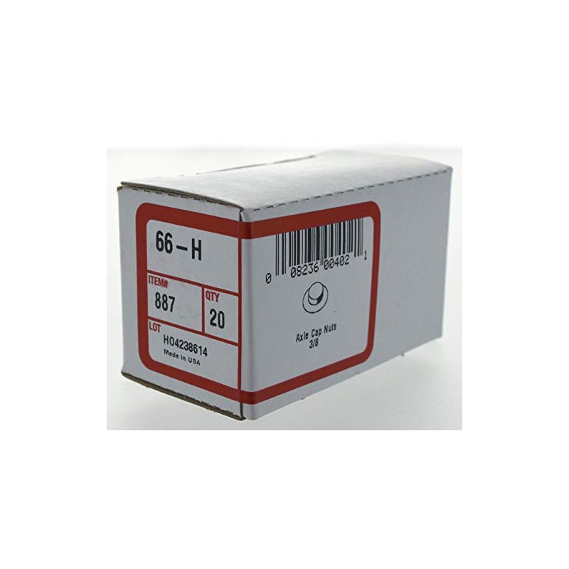 Hillman 887 Axle Pushnut Fastener 3/8 in. 20-Pack, Zinc