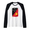 Papua-New Guinean Flag Papua-New Guinea Raglan Baseball Tee