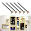 SING F LTD 100pcs Brass Knurled Head Picture Pins 25x1.4mm