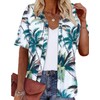 LILYCHIC Hawaiian Shirts for Women Summer Floral Tropical Print Short