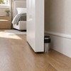 Self-Adhesive Rubber Door Stopper – Stainless Steel Wall Protector with