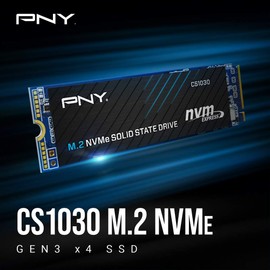 PNY CS1030 250GB M.2 NVMe PCIe Gen3 x4, 2500MB/s Read Speed, 1100MB/s Write Speed Internal Solid State Drive (SSD)